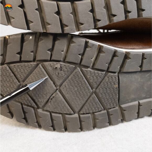 Franco Fortini Blake Chukka Boots Brown Leather Faux Fur Lace-Up Men's Size 13M - Picture 11 of 12